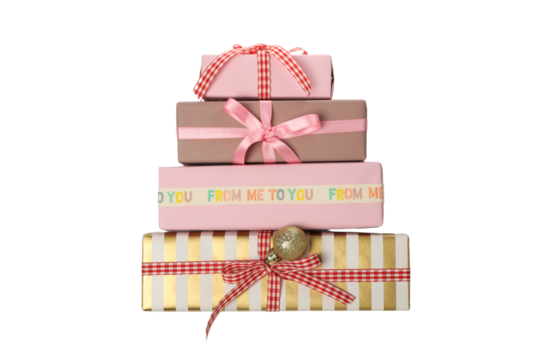 PNG,New Year's gifts, isolated on white background