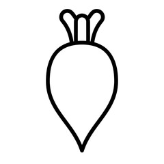 Beet, garden beet, red beet, table beet, Beta vulgaris icon and easy to edit.