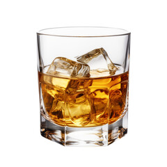 Glass of whiskey or whisky or american kentucky