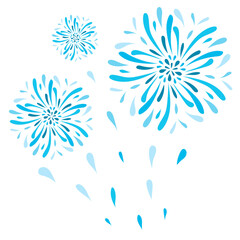 Blue Fireworks 