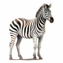Zebra Clipart isolated on white background