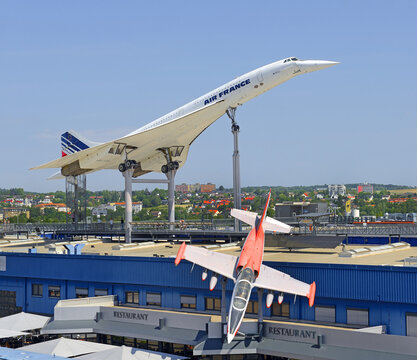 Concord french plane - exhibit of the Technical Museum in Sinsheim, Germany