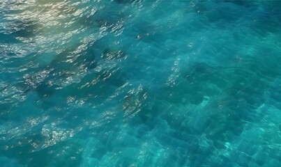 Fototapeta premium underwater view of the sea, Generative AI