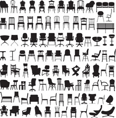 Chair Silhouettes Set