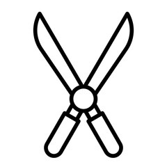 Scissors, cutting tools, trimming scissors, shearing instruments, pruning shears icon and easy to edit.