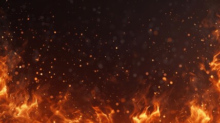Fire sparks background, Generative AI