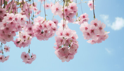 pink cherry blossom in spring  Generated by AI