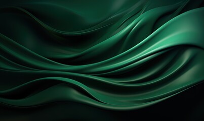 Obraz premium Abstract 3D Background with monochrome wavy flowing liquid paint