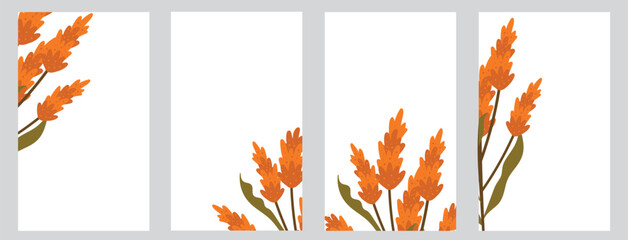 Abstract creative universal artistic templates. Suitable for poster, business card, invitation, flyer, banner, brochure, email header, post in social networks, advertising, events and page cover.