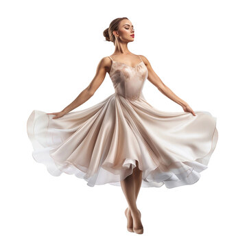 Graceful Ballet Dancers Attire On Transparent background