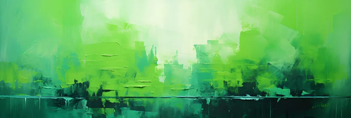 Tuinposter green background   generative AI © No34