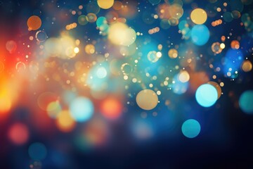 colorful festive abstract blurred bokeh background