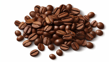 coffee beans isolated generating by AI technology