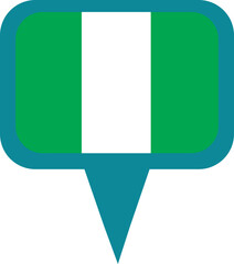 Nigeria Location Pin - obrazy, fototapety, plakaty