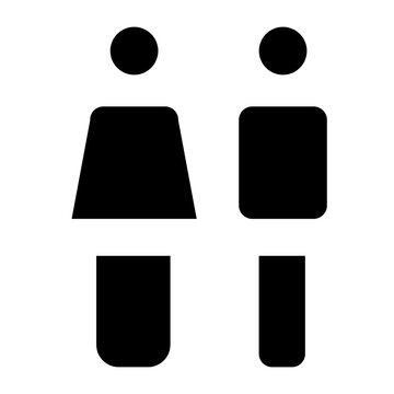 man and woman glyph