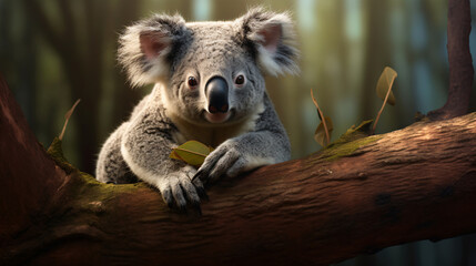 Koala bear Phascolarctos cinerous