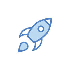 Mission icon isolate white background vector stock illustration.