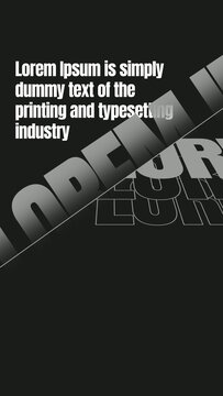 Abstract Social Media Story with Shadow Text Animation