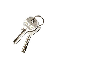 The keys isolated on a white background.