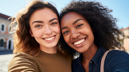 Women of different ethnicities and places of origin united.