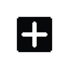 Fototapeta premium plus icon isolated on white background