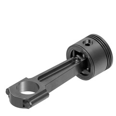 3D rendering illustration of an engine piston