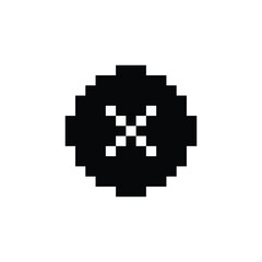 cross, cancel, delete icon on white background element for design