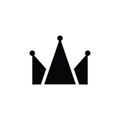 crown icon on whitebackground element for design