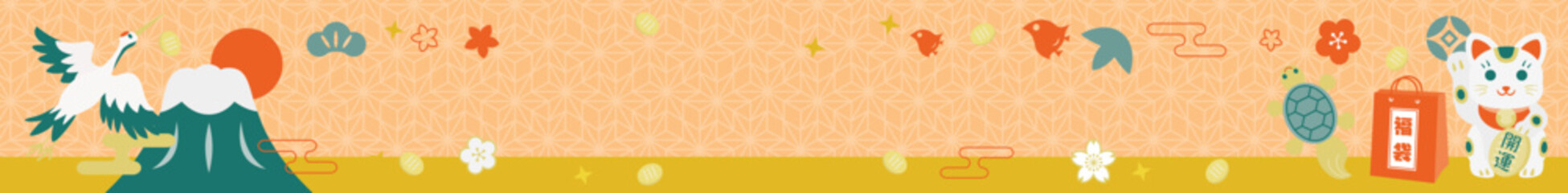 お正月のバナーイラスト