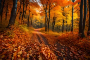 Fototapeta premium autumn in the forest