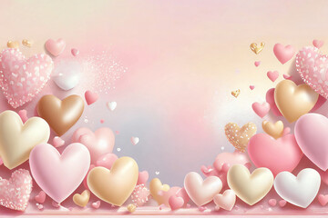 Multicolored Heart background - 677605787