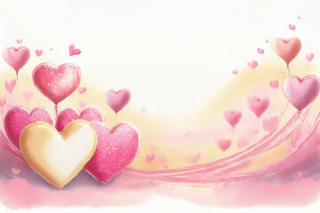 Fototapeta premium Multicolored Heart background