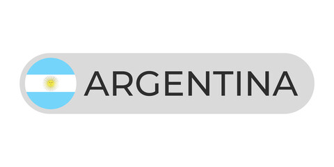 Argentina flag with text transparent background file format png, Argentina text lettering template illustration for tittle design, Argentina country with circle flag