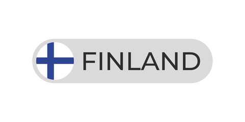 Finland flag with text transparent background file format png, finland text lettering template illustration for tittle design, finland country with circle flag