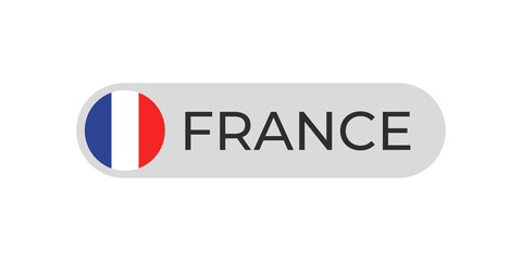France flag with text transparent background file format png, france text lettering template illustration for tittle design, France country with circle flag
