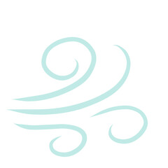 Obraz premium doodle wind blow, gust design isolated on white background. vector hand drawn illustration