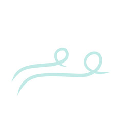 doodle wind blow, gust design isolated on white background. vector hand drawn illustration