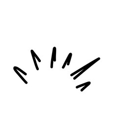 Fototapeta premium Japanese Manga comic expression style line elements for character emotion