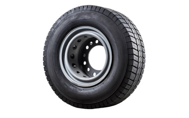Watercraft Trailer Tyre On Isolated Background