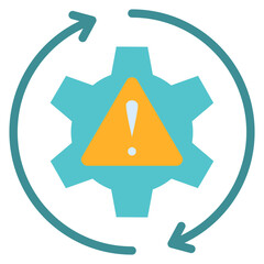 Disaster Recovery Flat Icon. Included in Business Continuity Pack Icon.