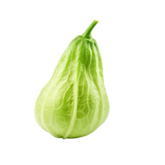 Fresh chayote isolated on transparent background