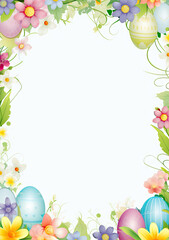 Fototapeta premium Template easter decoration deco egg empty space Memo Note