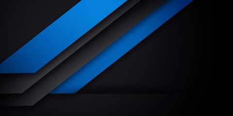 Black blue abstract modern background for design