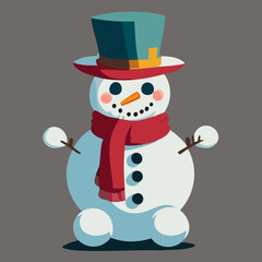 snowman with hat