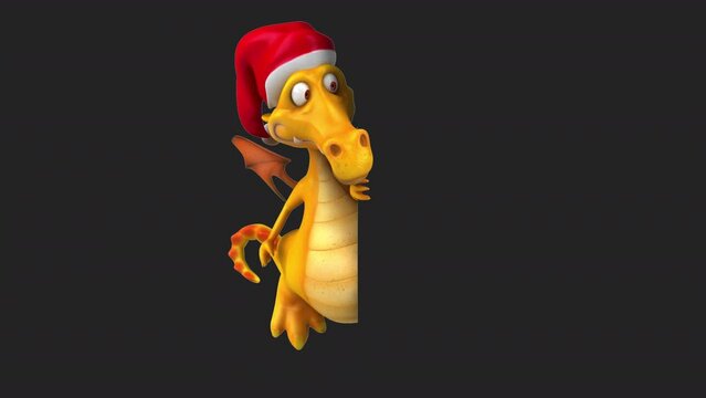 Fun 3D cartoon dragon (with alpha channel included)