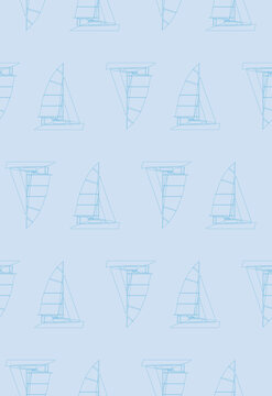 Boat seamless pattern Vector Image