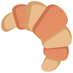croissant multi color icon