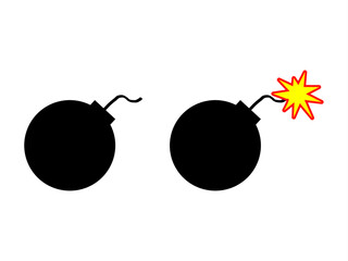 two black bombs, one off and one on