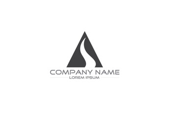 A river and mountain logo, a letter rivera logo
