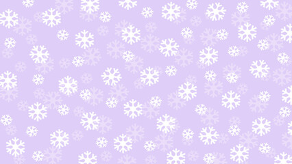 Purple and white seamless background with snowflakes